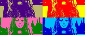 Andy Warhol Pop Art Porträt